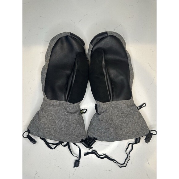 Burton Gore-Tex Snowboard Ski Mittens Gray Waterproof Warm Gloves Unisex - Picture 4 of 9